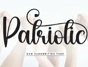 Patriotic Calligraphy font