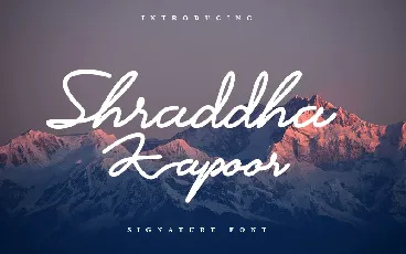 Shraddha Kapoor font