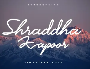 Shraddha Kapoor font