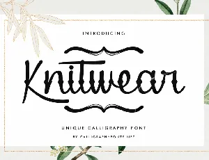 Knitwear Demo font