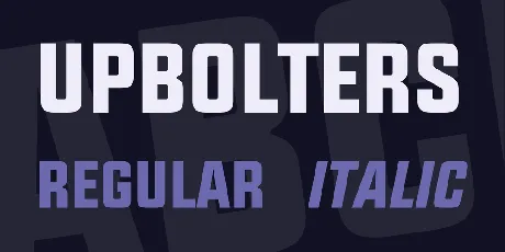 UPBOLTERS font