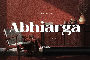 Abhiarga Personal Use font