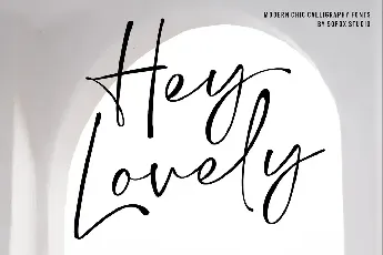 Hey Lovely font