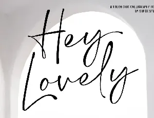 Hey Lovely font