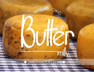 Buttermilk font