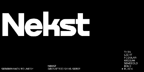 Nekst Family font