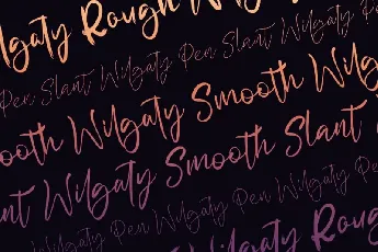 Wilgaty Brush font