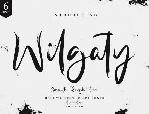 Wilgaty Brush font