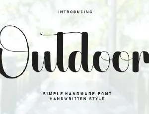 Outdoor Script Typeface font