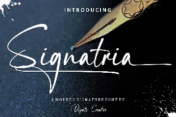 Signatria font