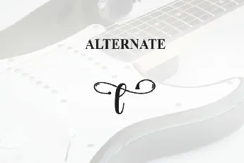 Guitar Script font