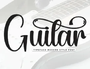 Guitar Script font