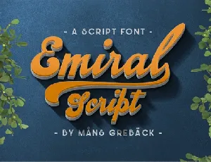 Emiral Script Free font