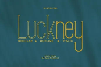 Luckney Demo font