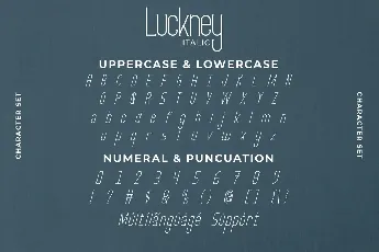 Luckney Demo font