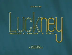 Luckney Demo font