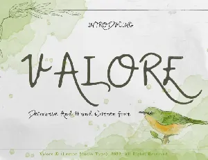 VALORE font