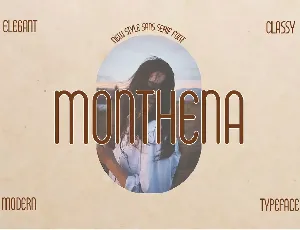 Monthena font