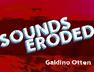 Sounds Eroded font