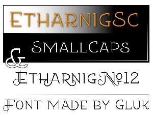 Etharnig font