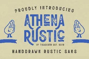 Athena Rustic font