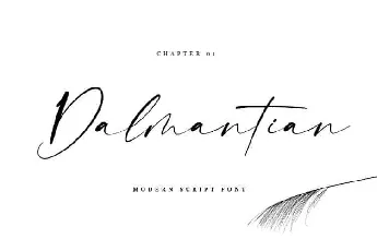 Dalmantian Script font