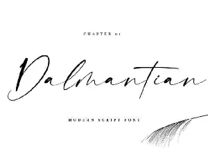 Dalmantian Script font