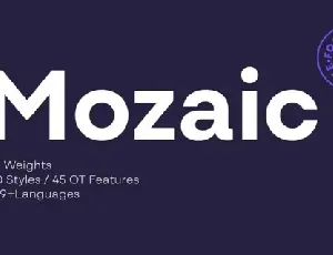 Mozaic Family font