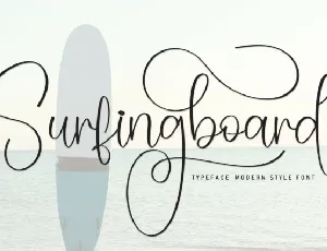 Surfingboard Script font