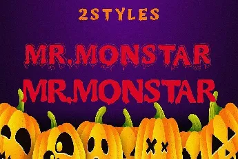 Mr. Monstar font