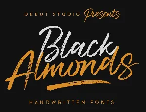 Black Almonds font