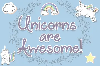 Unicorns are Awesome Free font