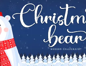 Christmas Bear - Personal Use font