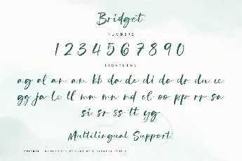 Bridget font