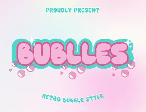 BUBLLES font