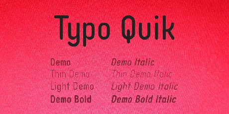 Typo Quik font