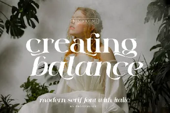 Creating Balance font