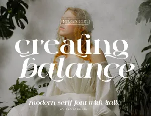 Creating Balance font