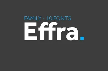 Effra Family font