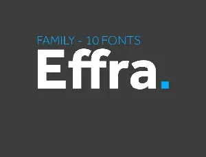 Effra Family font