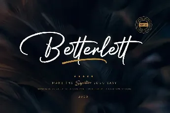 Betterlett font