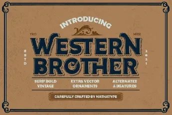 Western Brother font