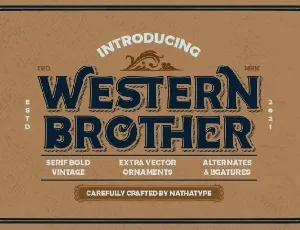 Western Brother font