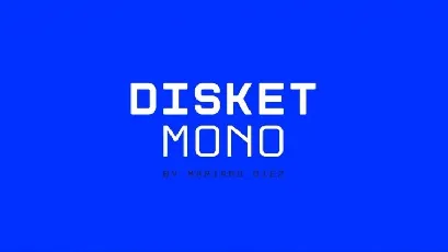 Disket Mono Free font