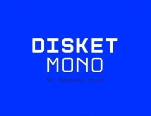 Disket Mono Free font