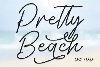 Pretty Beach Script font