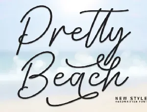 Pretty Beach Script font