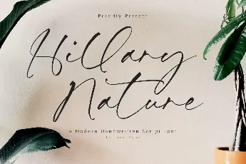 Hillary Nature font