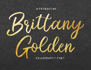 Brittany Golden font