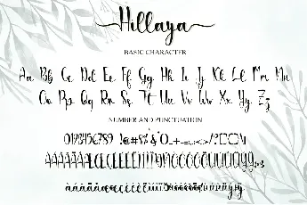 Hillaya-PERSONAL USE font